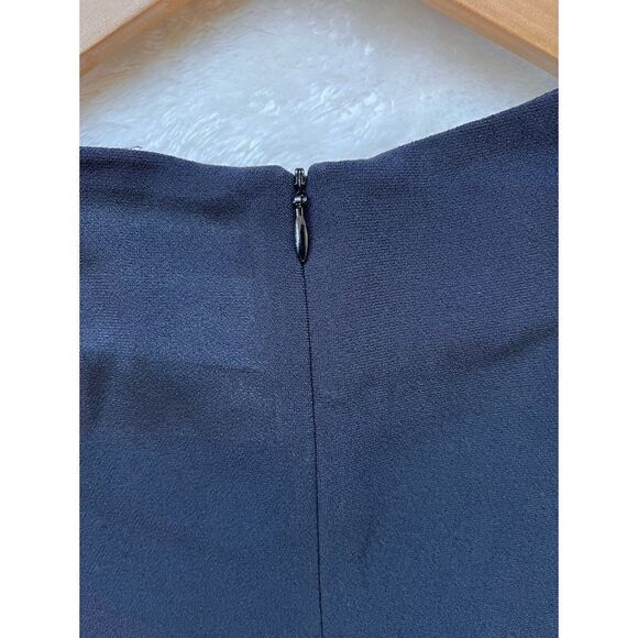 Zara Woman Black 3/4 Sleeve Embellished Rhinestone Shoulder LBD Cocktail Dress - Picture 15 of 16